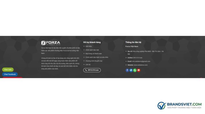 Footer Theme WordPress bán bếp từ, bếp hồng ngoại 02