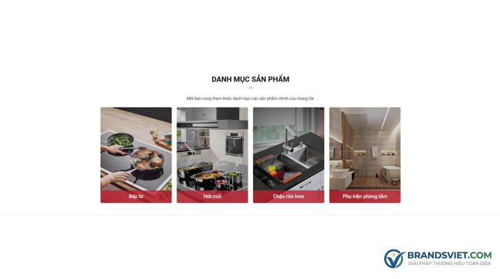 Section Danh mục sản phẩm Theme WordPress bán bếp từ, bếp hồng ngoại 02