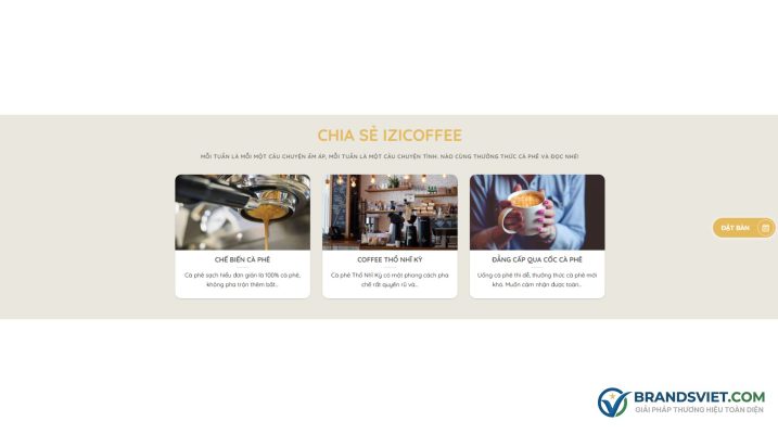 Section bài viết Theme WordPress bán cafe 03