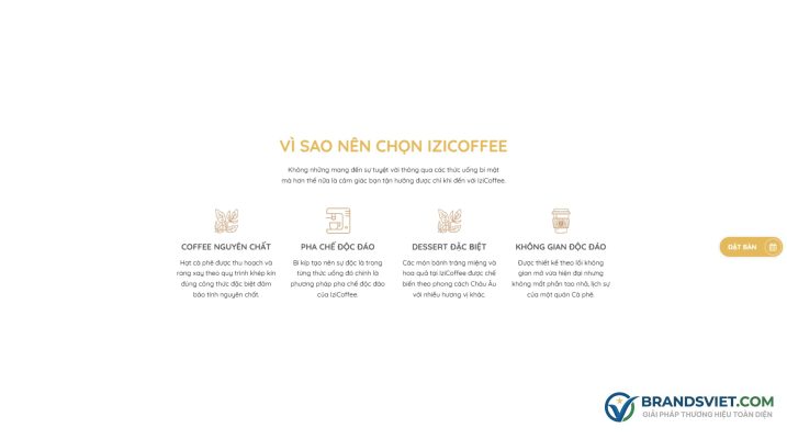 Section lý do chọn Theme WordPress bán cafe 03