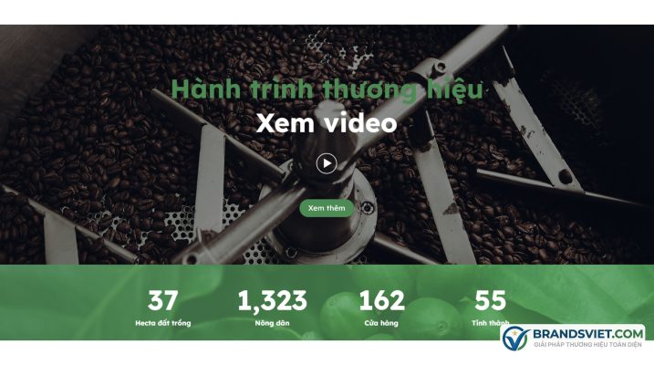 Section video thương hiệu Theme WordPress bán cafe 04