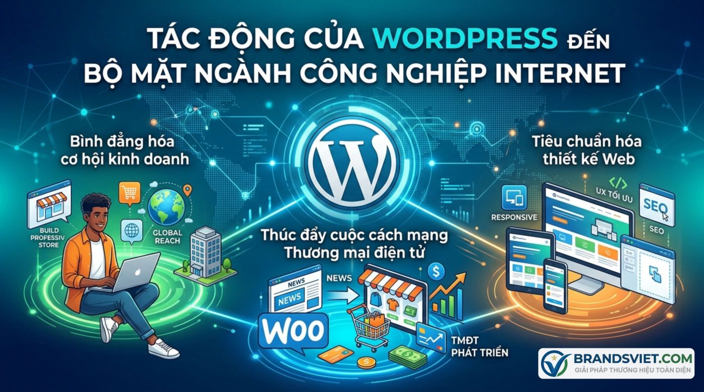 Tác động của WordPress đến bộ mặt ngành công nghiệp Internet