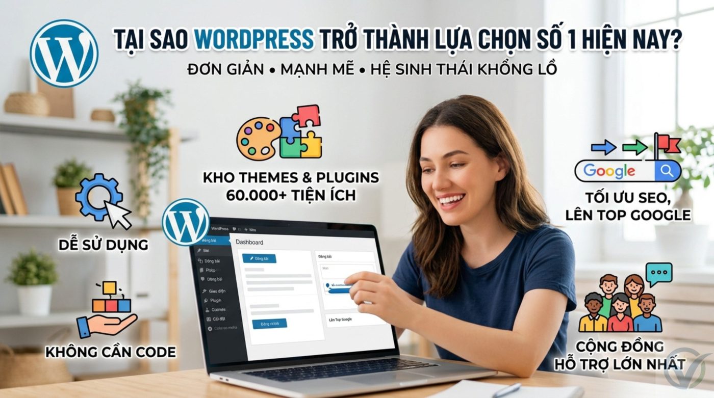 Tại sao WordPress trở thành lựa chọn số 1 hiện nay