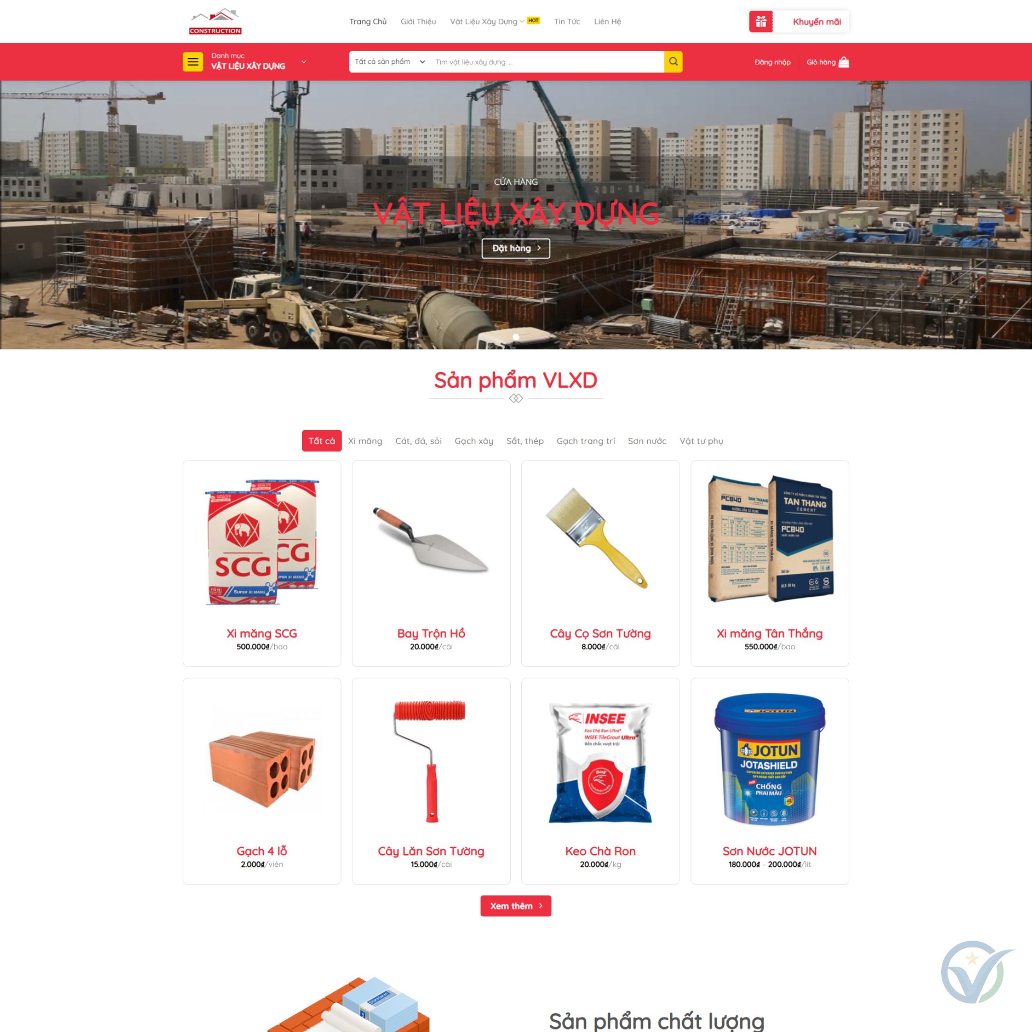 Theme WordPress bán vật liệu xây dựng (1)