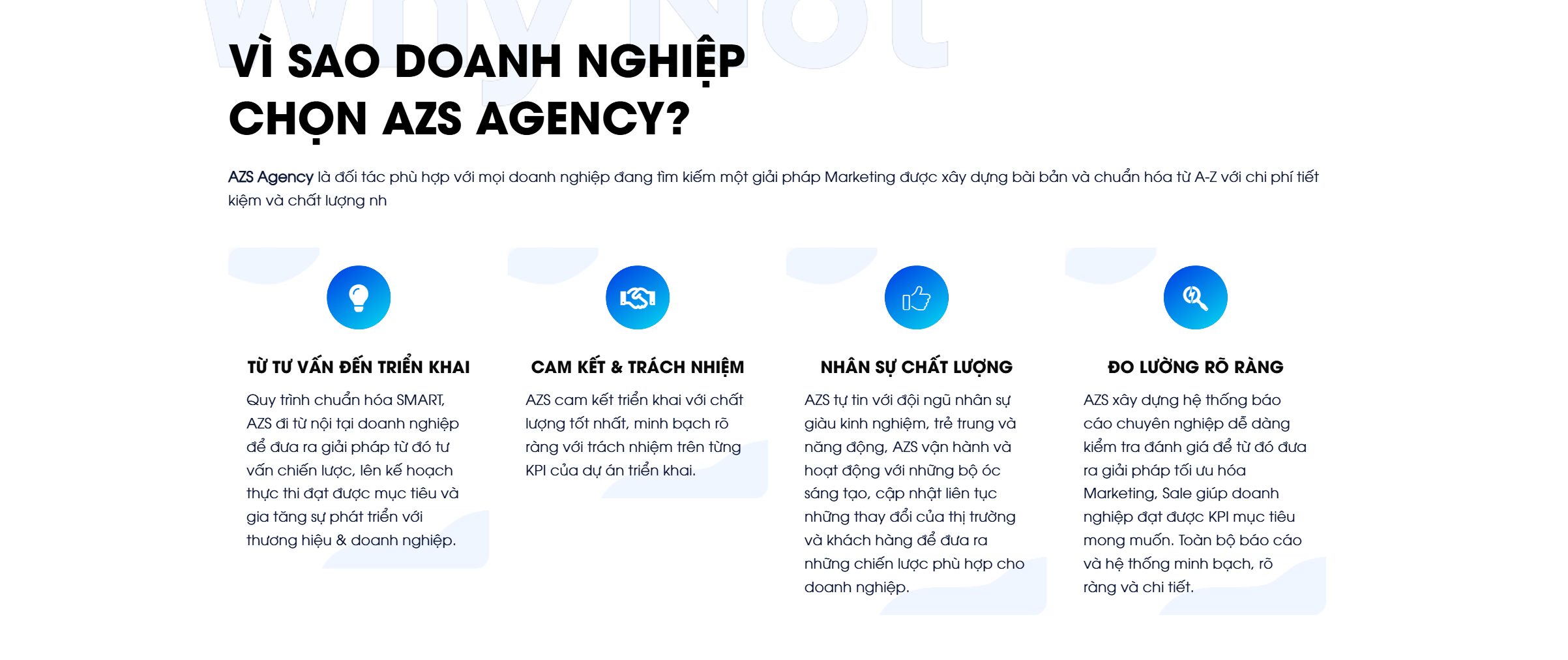 Lý do chọn agency trên theme công ty agency marketing online