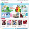 Giao diện trang chủ website theme baby shop M&M Shoes