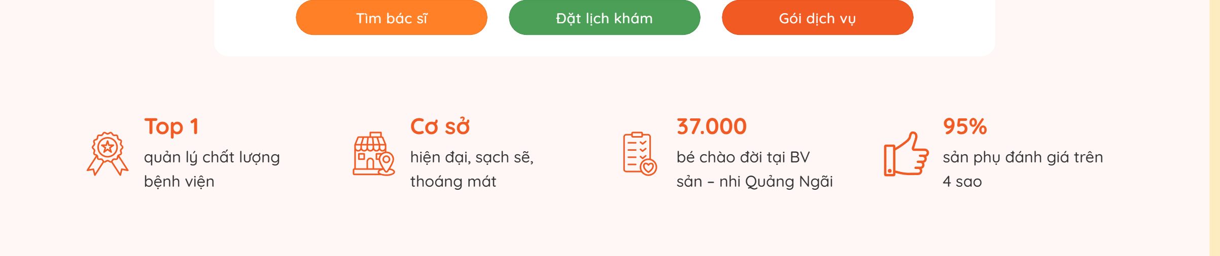 Thành tựu nổi bật của theme bệnh viện phụ sản