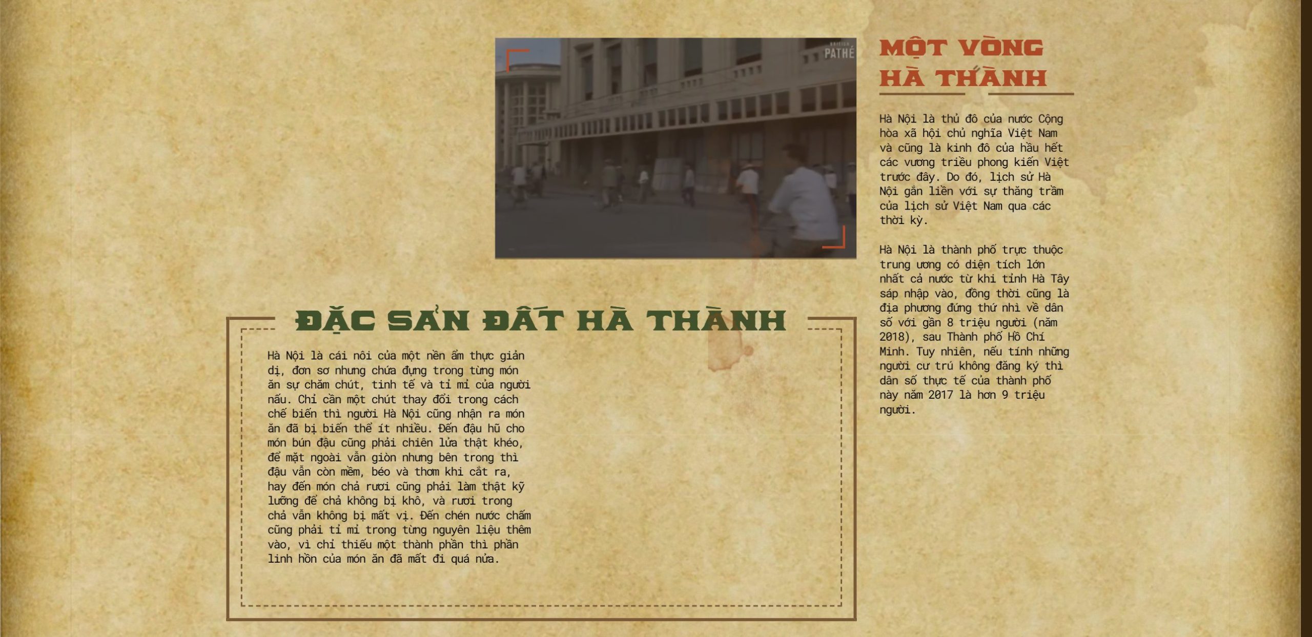 Khối đặc sản đất Hà Thành trên theme quán bún đậu mắm tôm
