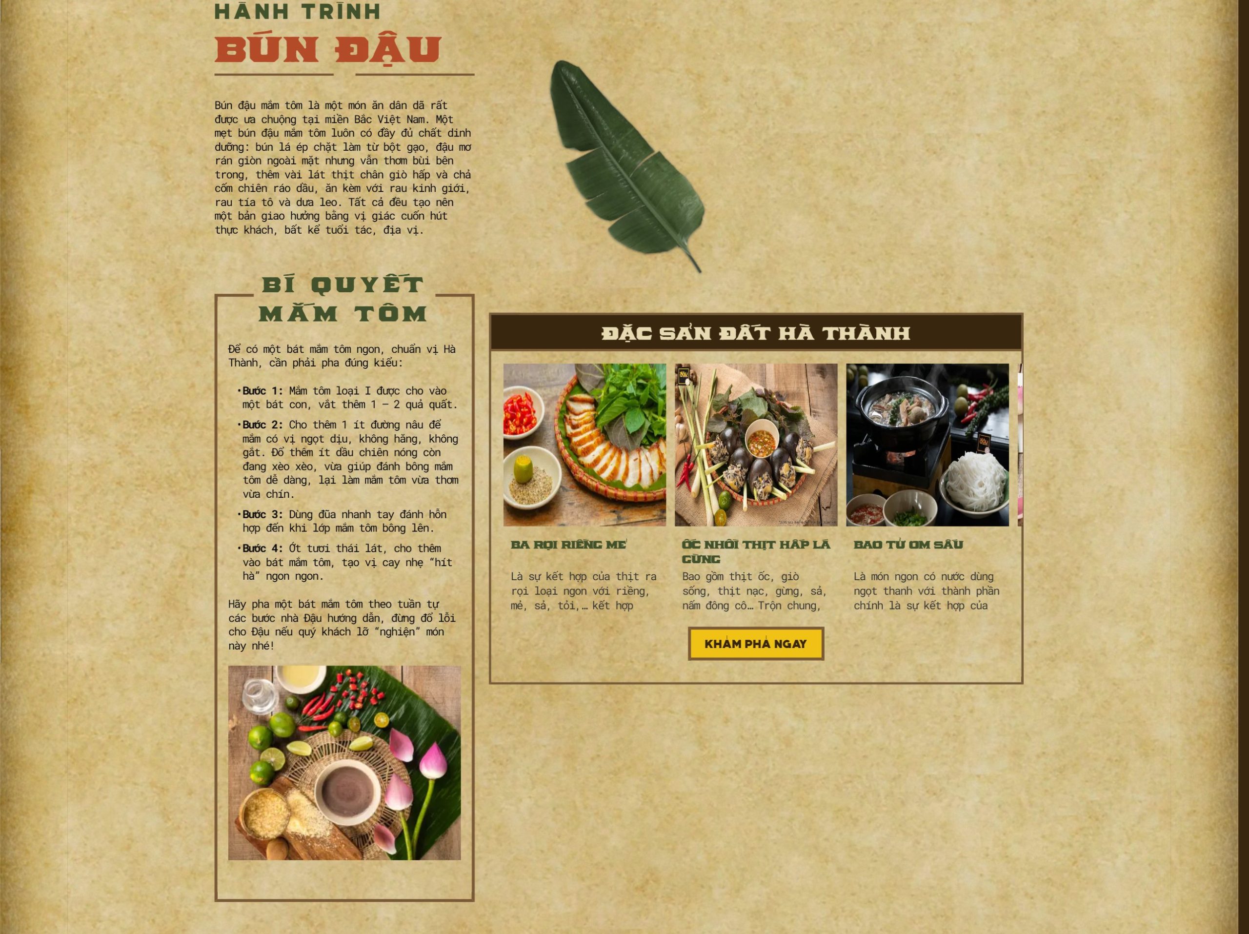 Hành trình bún đậu trên theme quán bún đậu mắm tôm