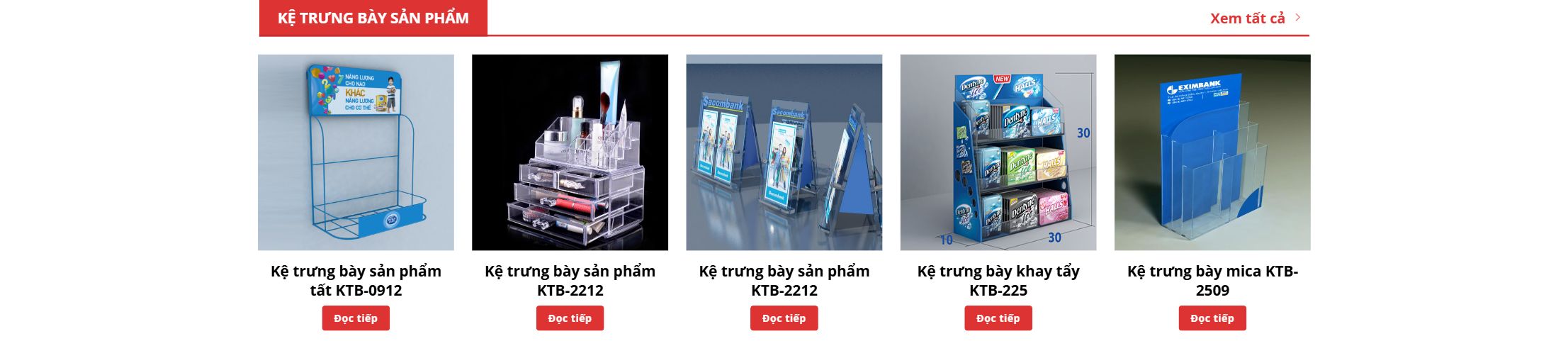 Theme gia công mica - Thêm khối sản phẩm mica theo nhóm
