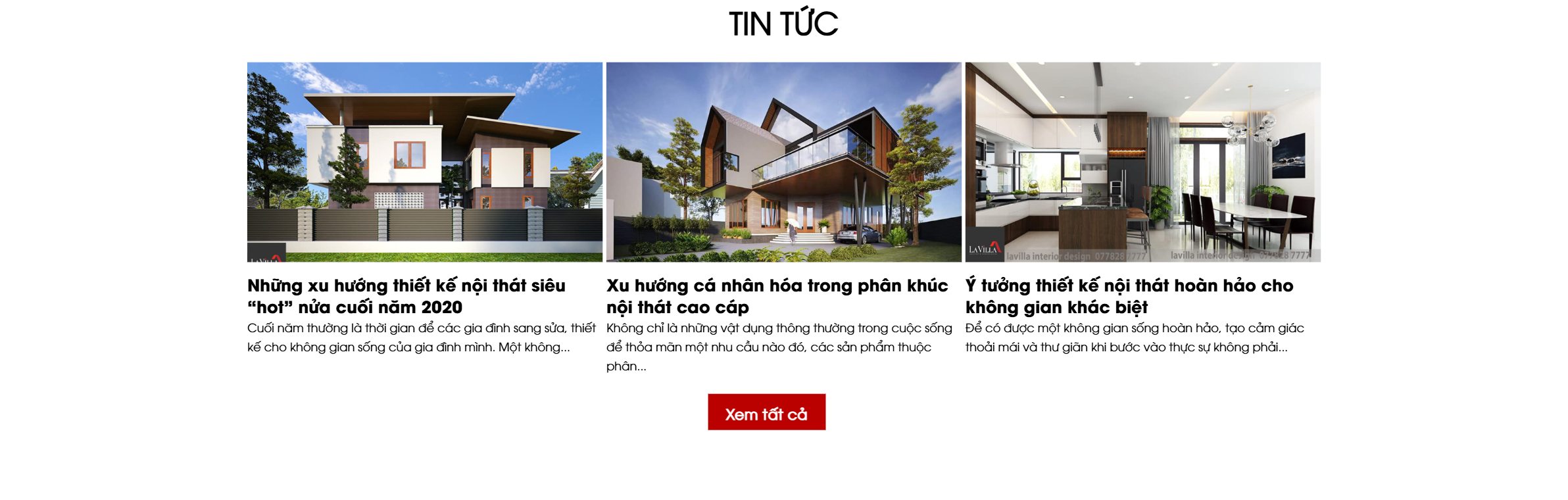 Chuyên mục tin tức trên theme công ty kiến trúc nội thất
