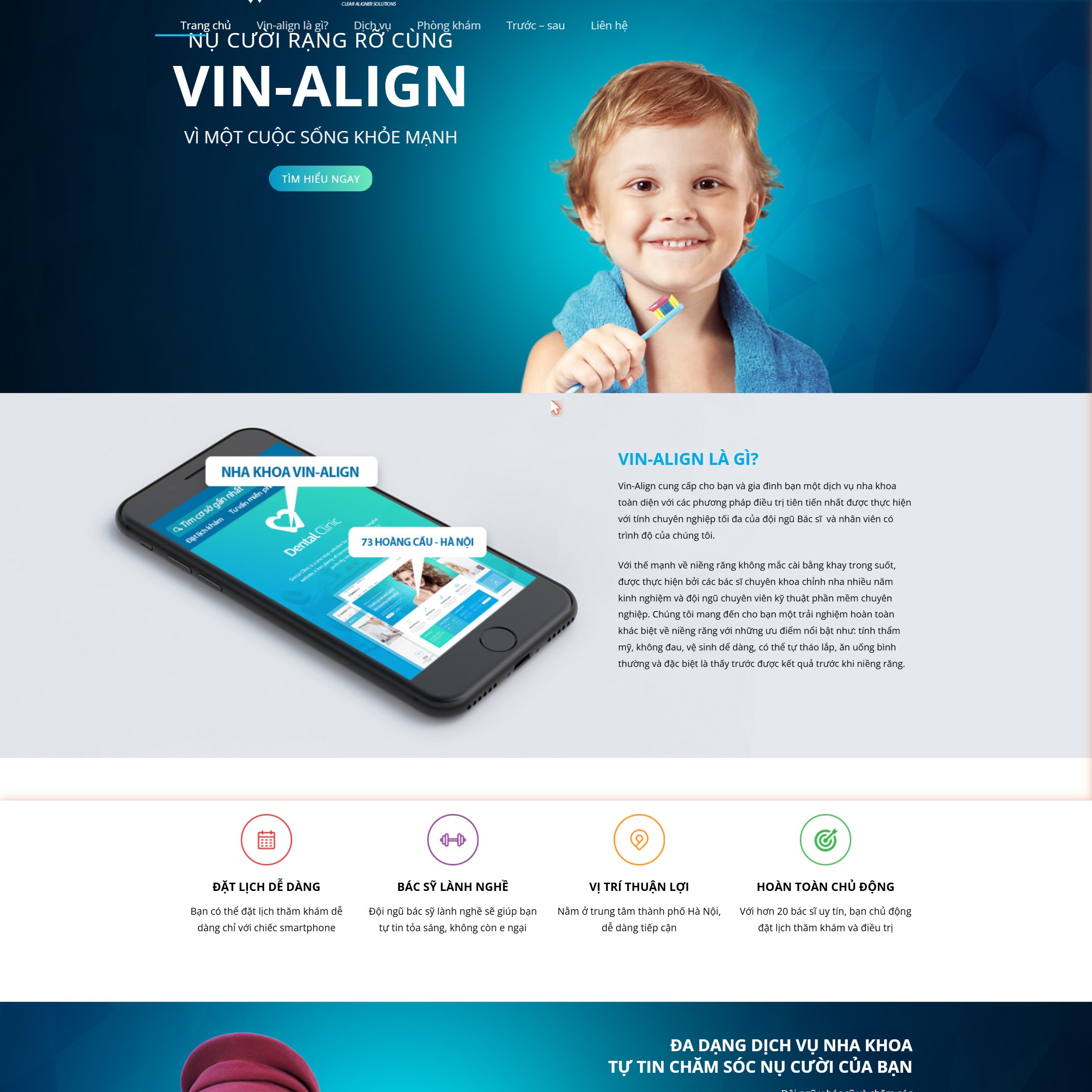 Theme website nha khoa, phòng khám răng