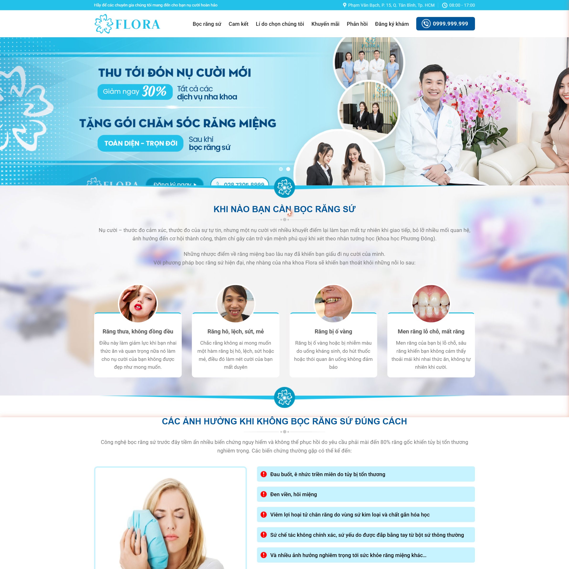 Theme website phòng khám nha khoa