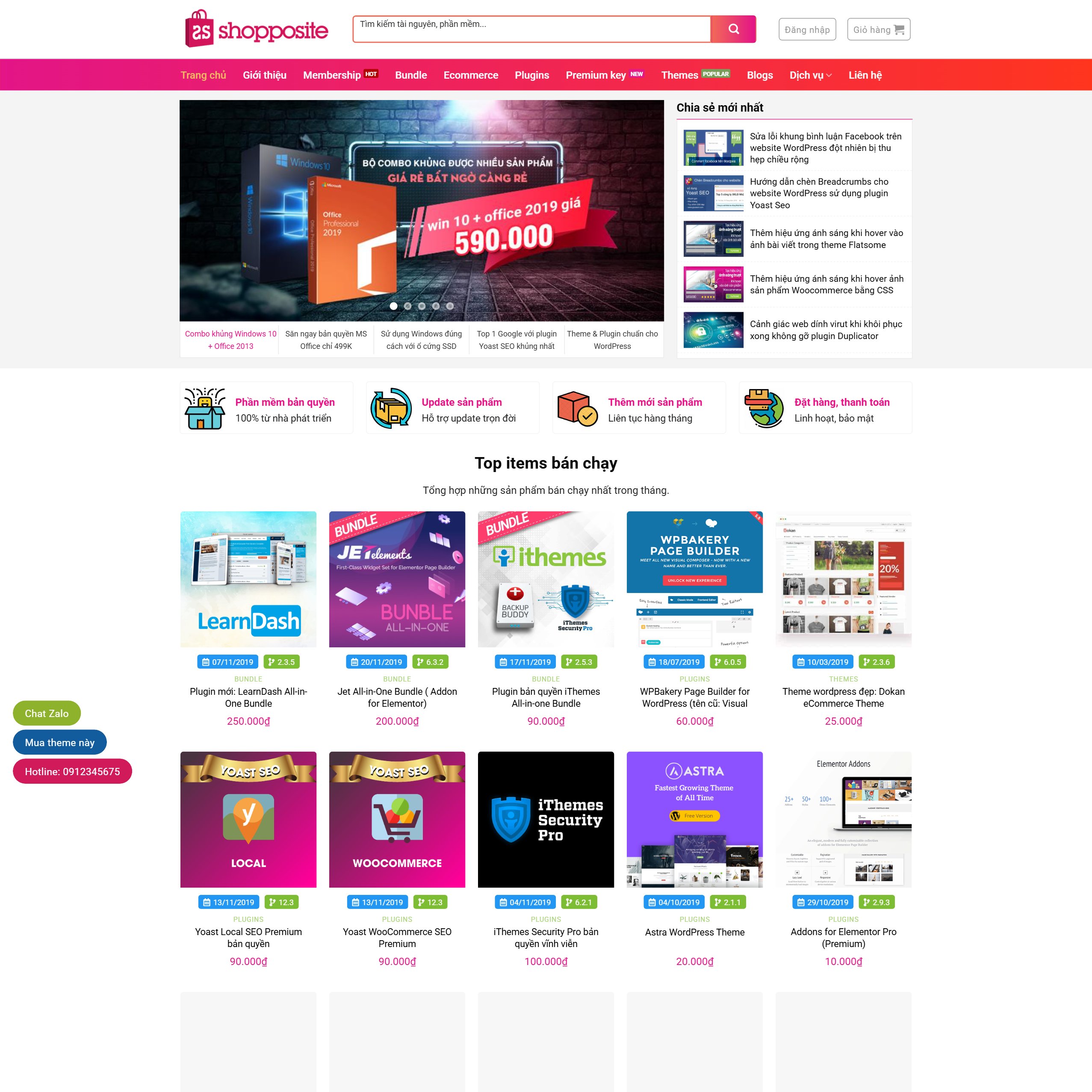 Theme shop bán tài nguyên source code - ảnh đại diện