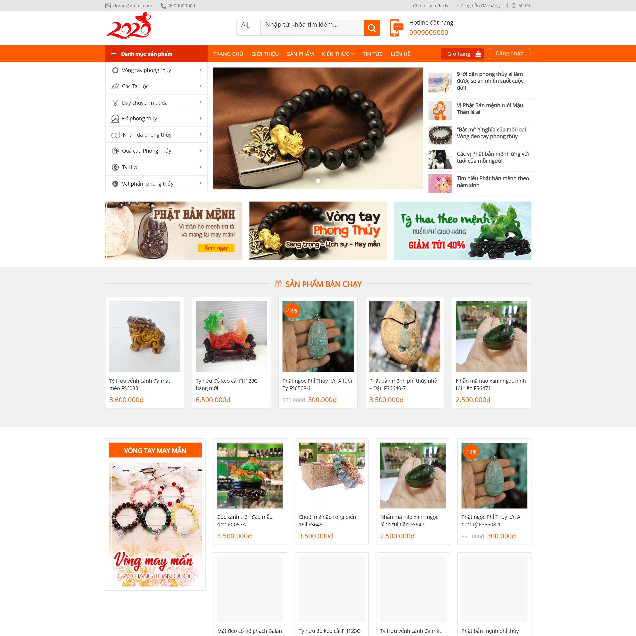 Theme shop phong thủy - ảnh đại diện