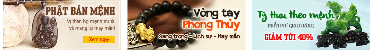 Theme bán đồ phong thủy - Banner theo mệnh của theme bán đồ phong thủy