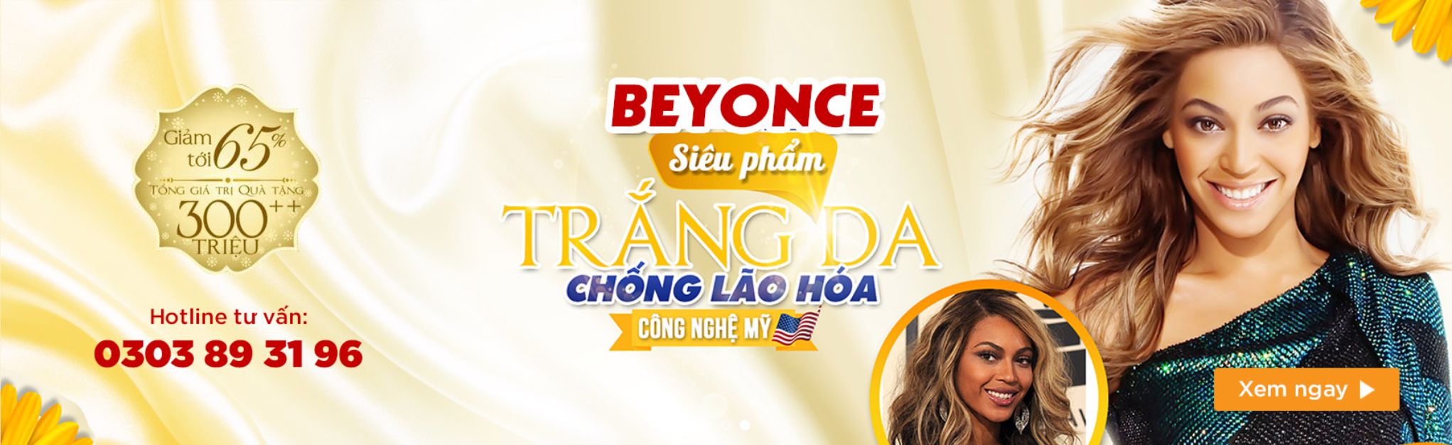 Theme spa thẩm mỹ viện - Hero banner khuyến mãi của theme spa thẩm mỹ viện