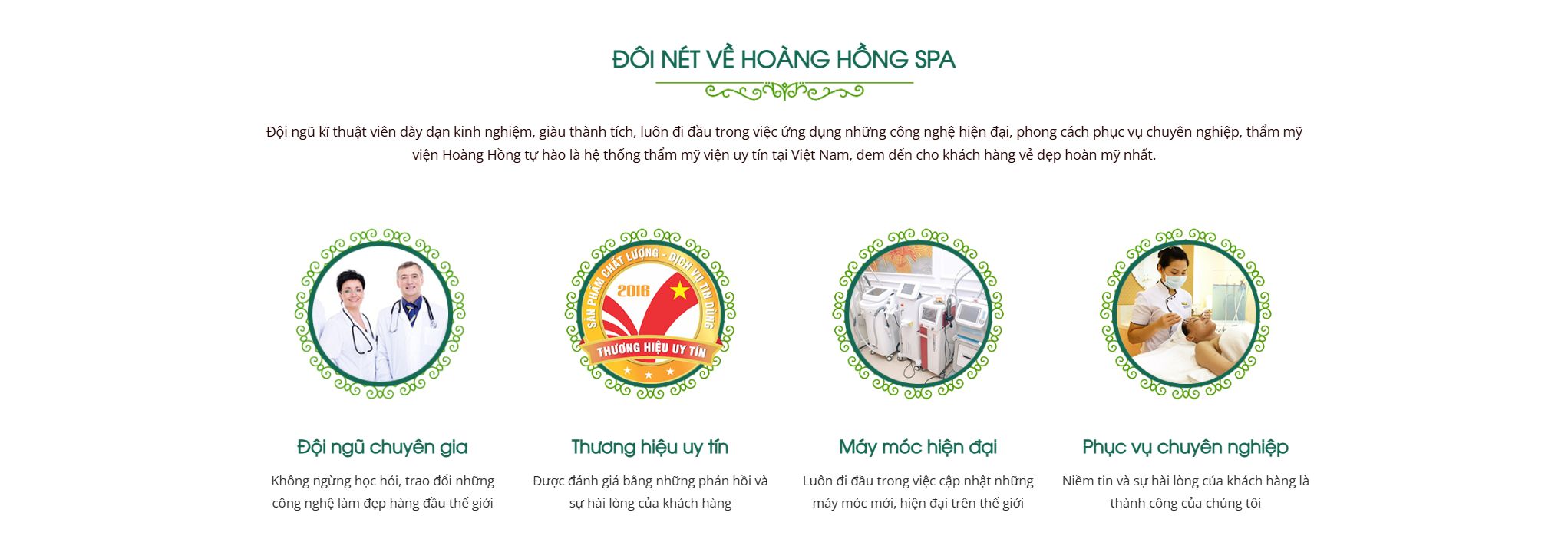 Theme thẩm mỹ viện - Khối đôi nét về thẩm mỹ viện và thế mạnh
