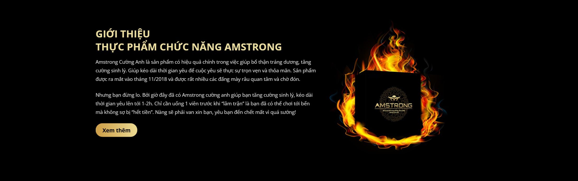 Theme thực phẩm chức năng - Khối giới thiệu sản phẩm của theme thực phẩm chức năng