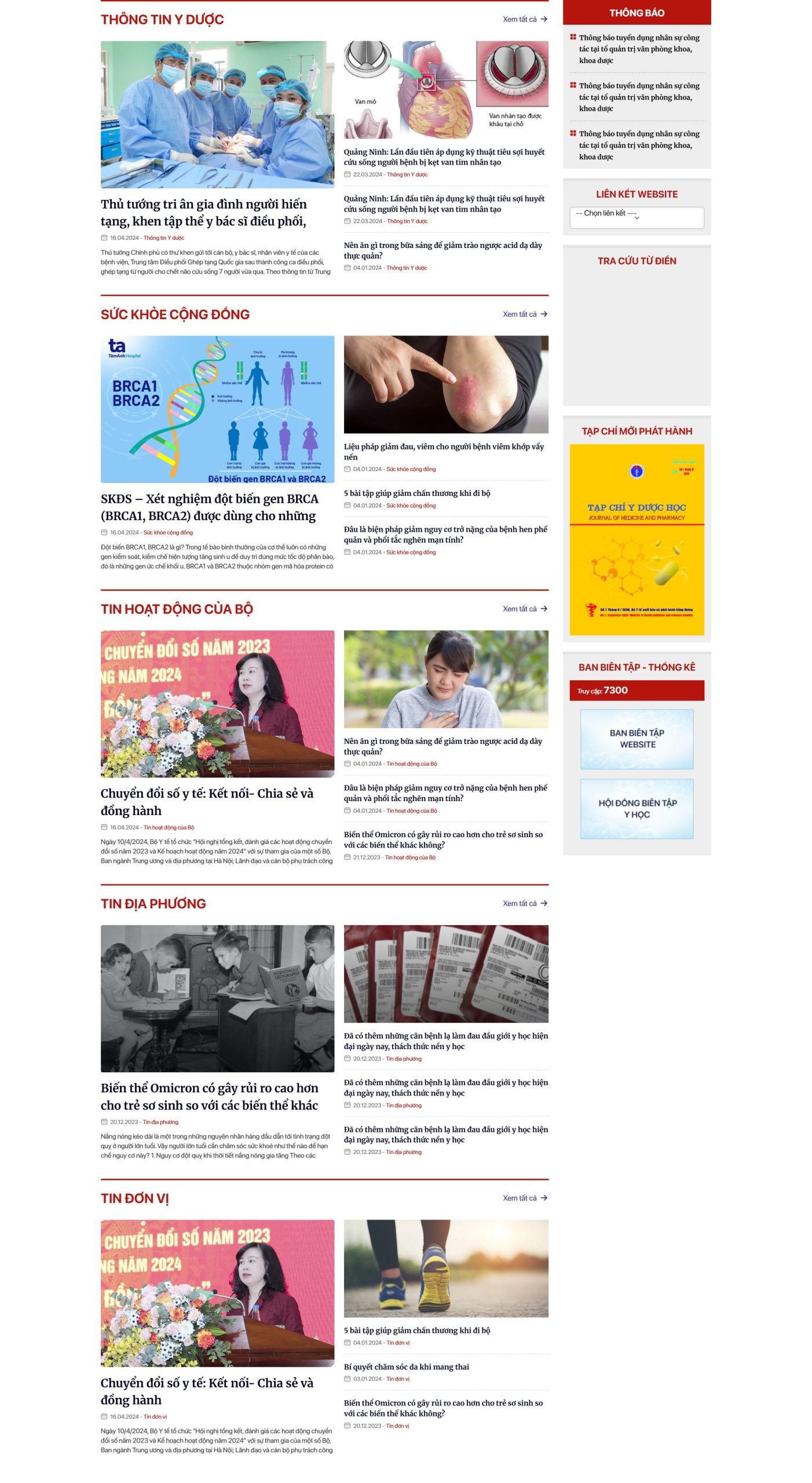 Chuyên mục nội dung trên theme website tin tức