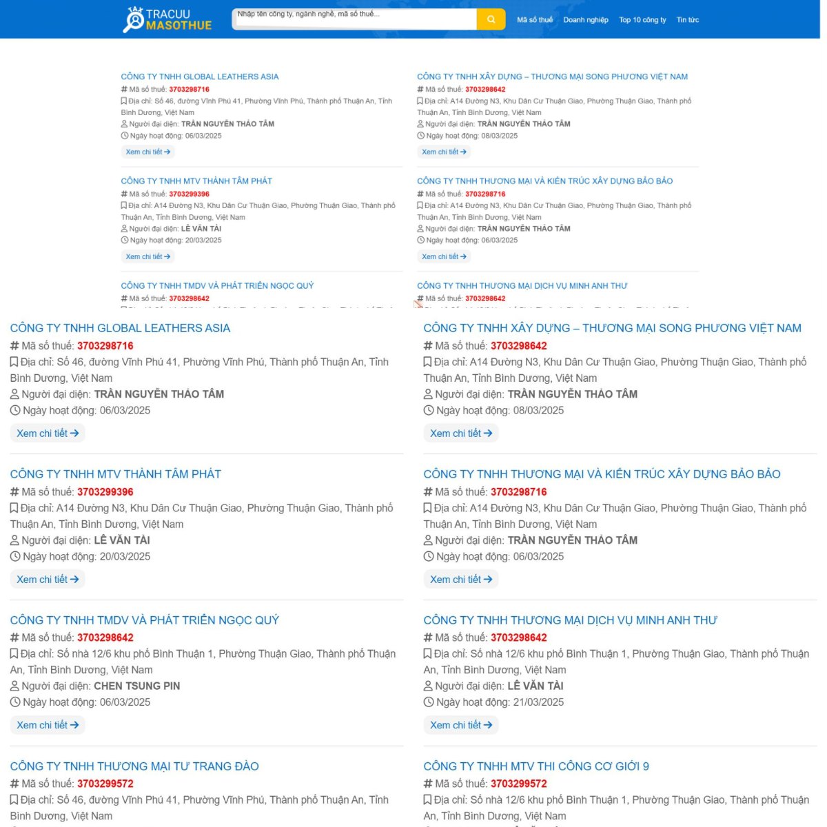 Theme WordPress tra cứu mã số thuế - ảnh đại diện