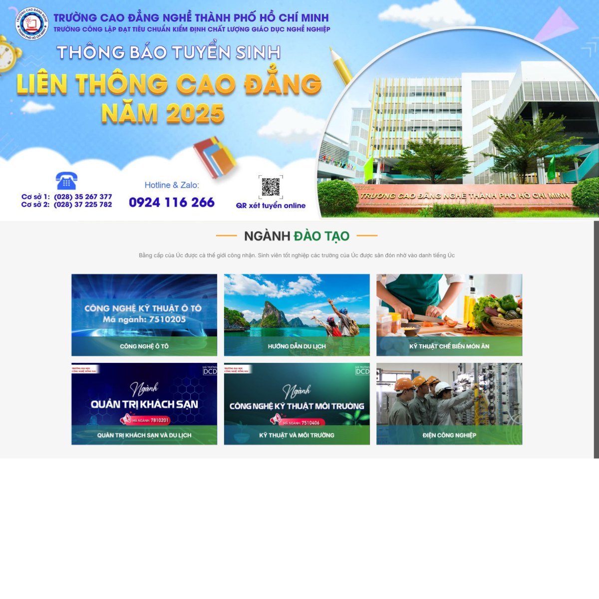 theme trường dạy nghề