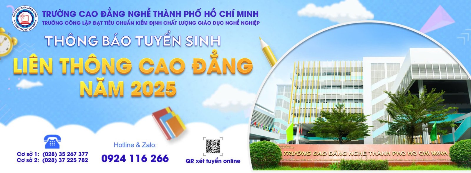 Giao diện trang chủ theme trường dạy nghề