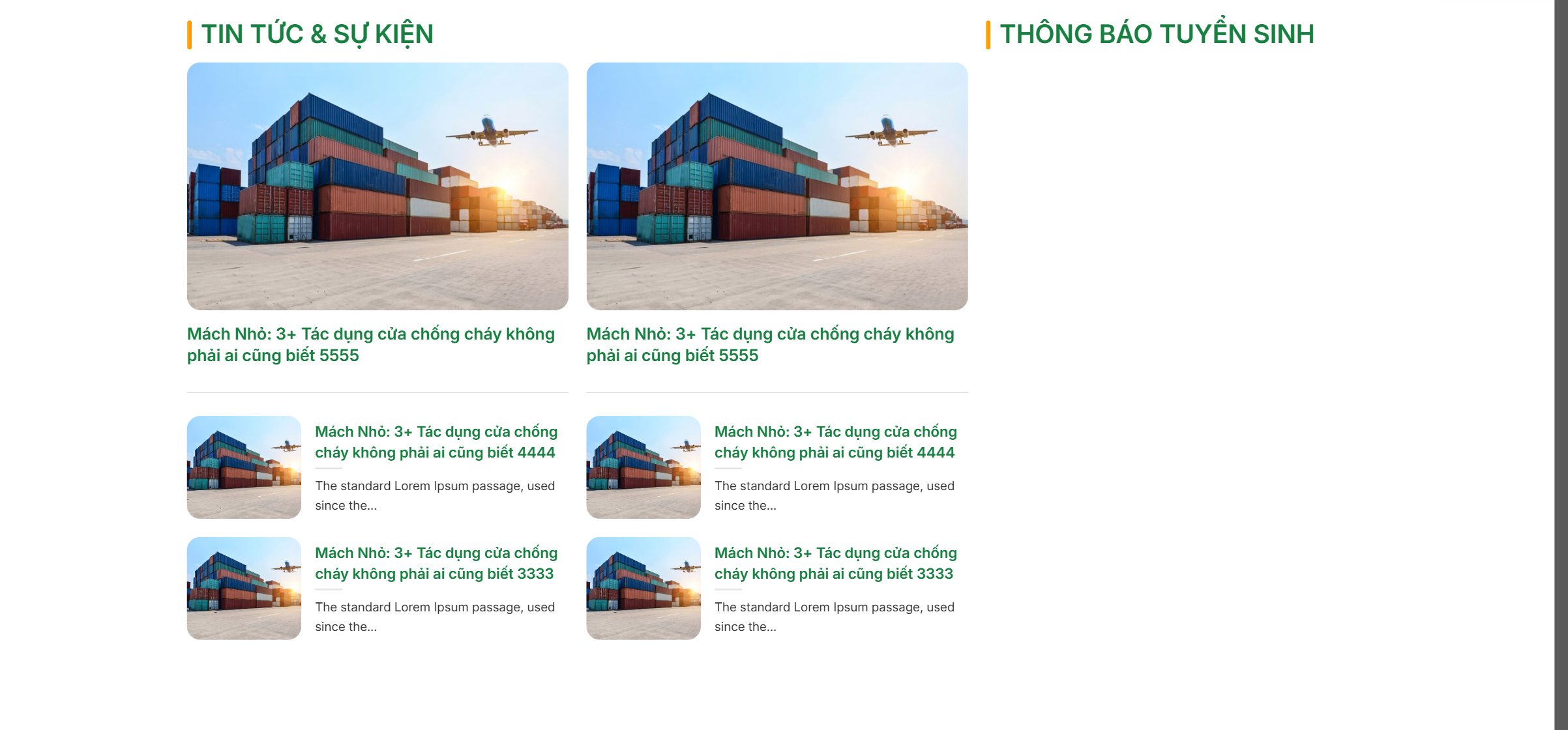 Tin tức sự kiện trên theme trường dạy nghề
