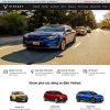 Giao diện trang chủ website theme bán xe VinFast