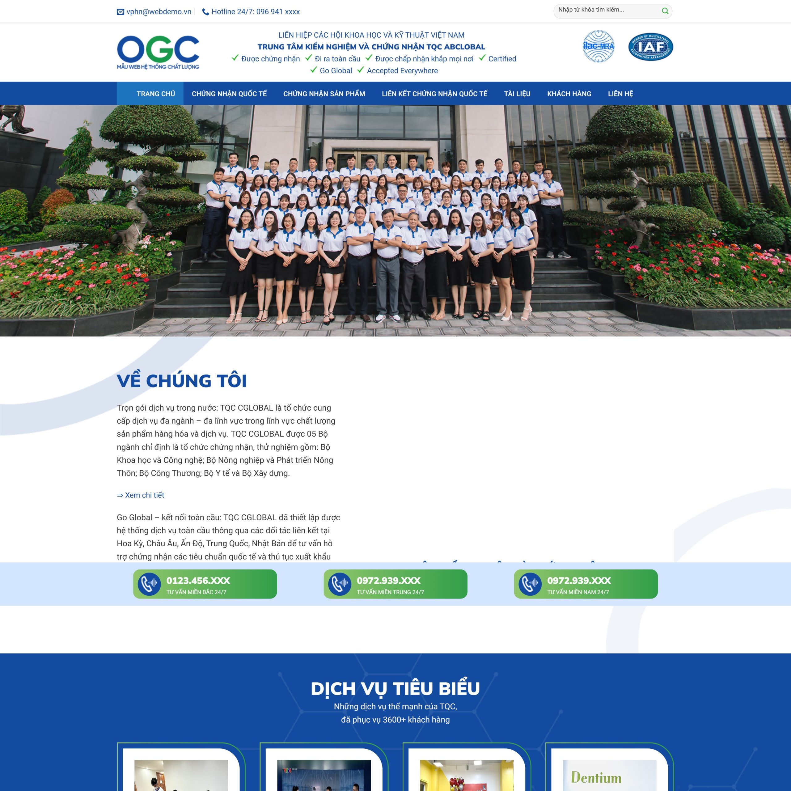 Ảnh đại diện theme WordPress trung tâm chứng nhận và kiểm định