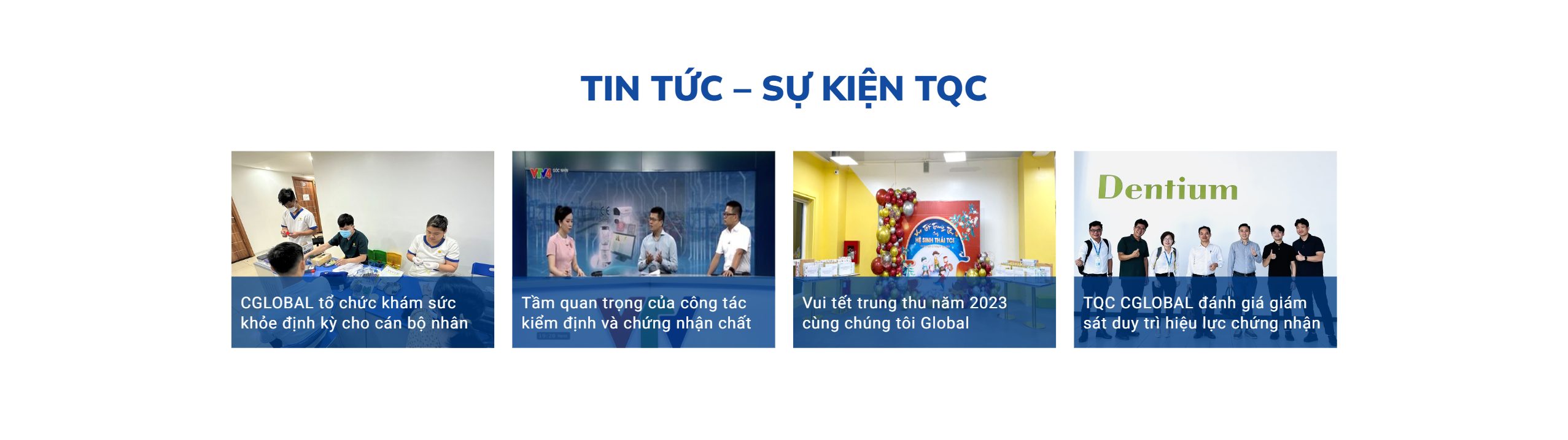 Khối tin tức trên theme WordPress trung tâm chứng nhận và kiểm định