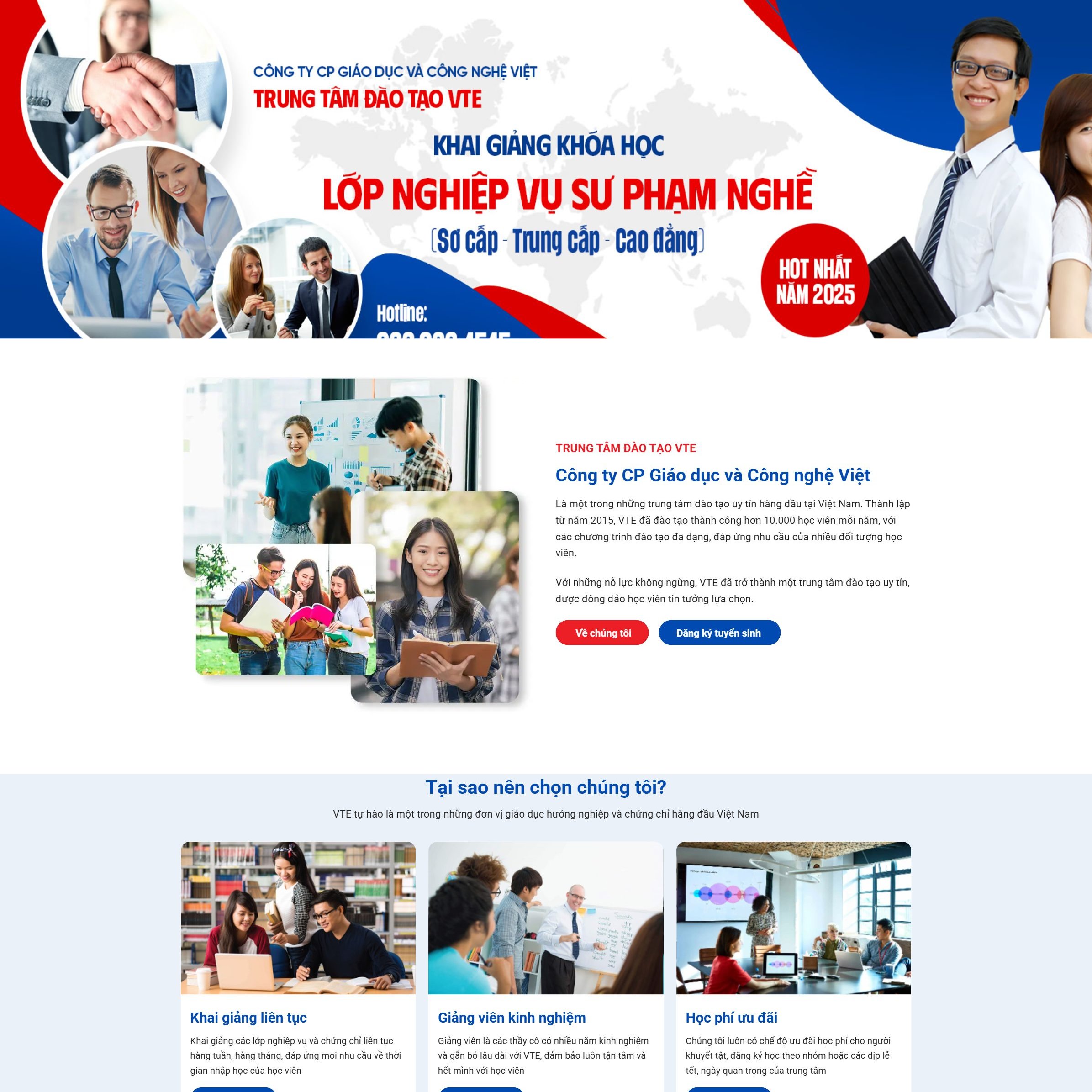 Ảnh đại diện theme WordPress trường dạy nghề