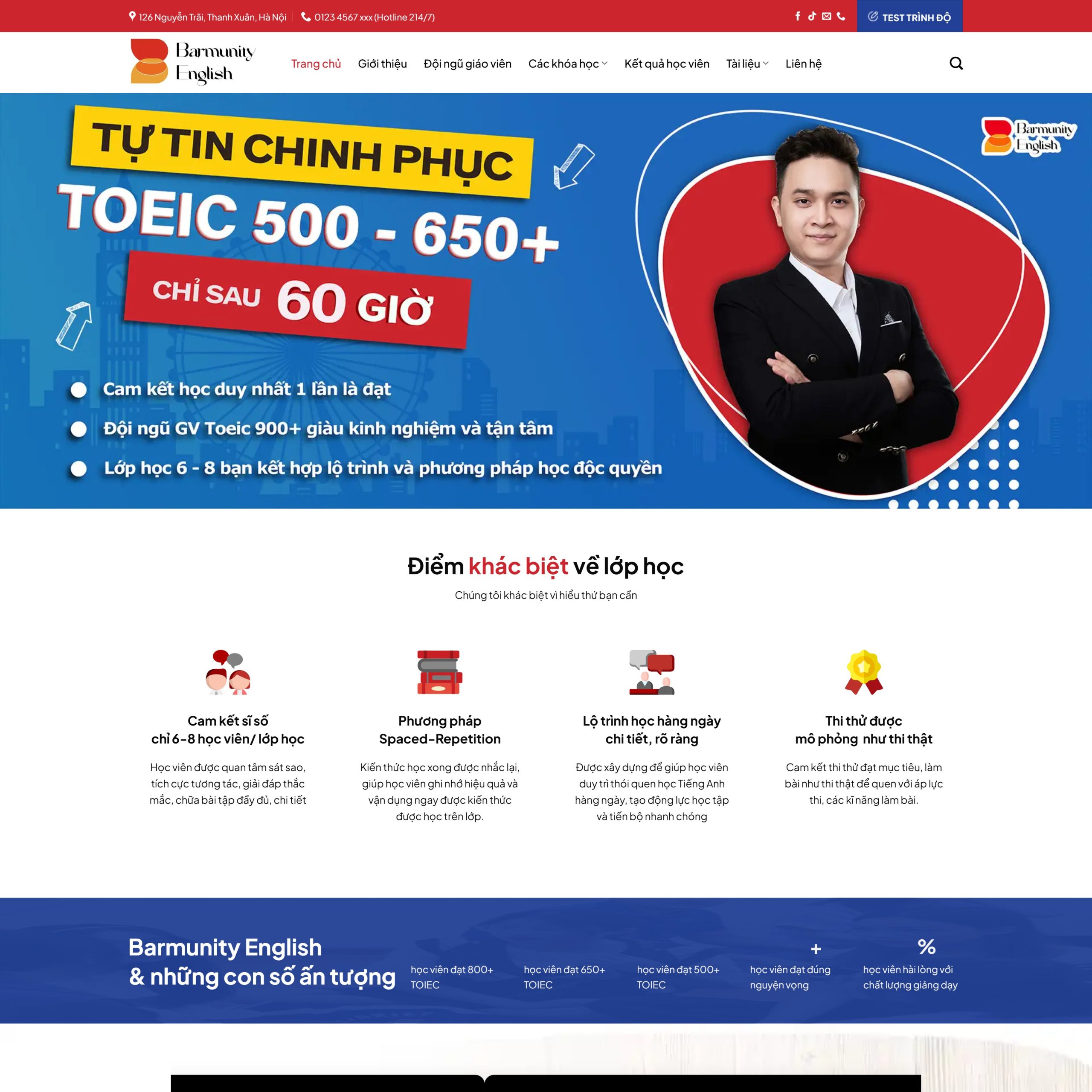 Ảnh đại diện theme WordPress trung tâm học tiếng Anh